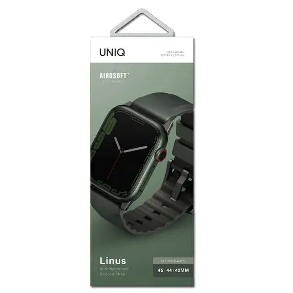 Uniq Linus strap for Apple Watch 1/2/3/4/5/6/7/8/SE/SE2/Ultra 42/44/45/49mm - green - Other cell phone