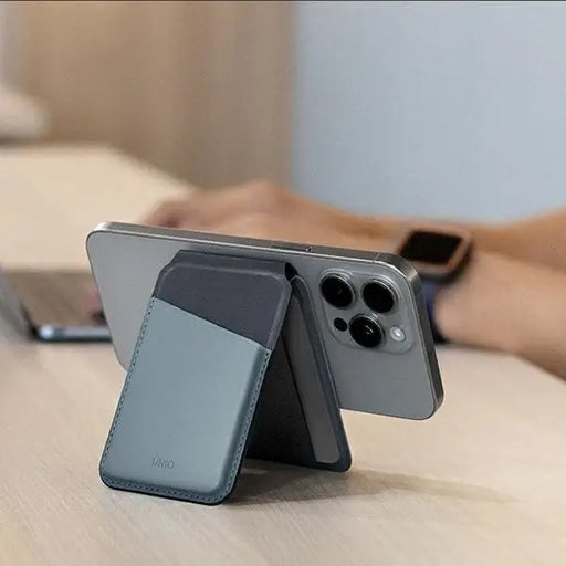 Uniq Lyden DS magnetic RFID wallet with phone stand - gray and black - Others<<<HurtelXML