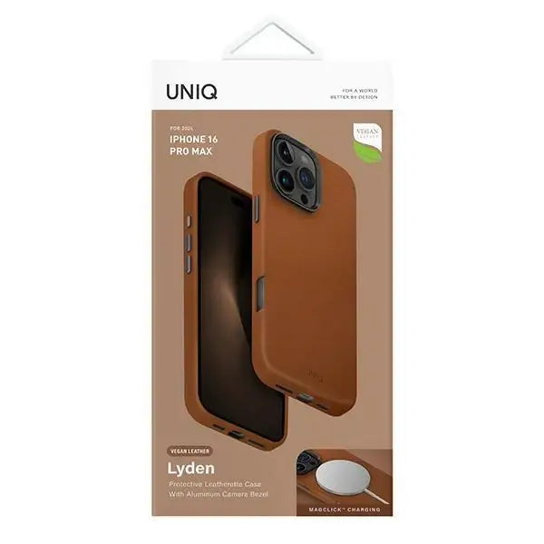 Uniq Lyden Magclick Charging case for iPhone 16 Pro Max - caramel - Cell phone cases and covers<<<HurtelXML