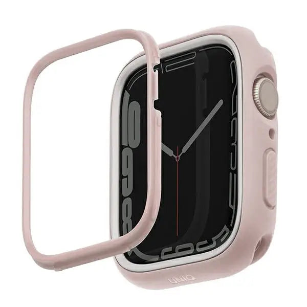 Uniq Moduo case for Apple Watch 4/5/6/7/8/SE/SE2 44/45mm - pink and white - Cell phone cases and covers<<<HurtelXML