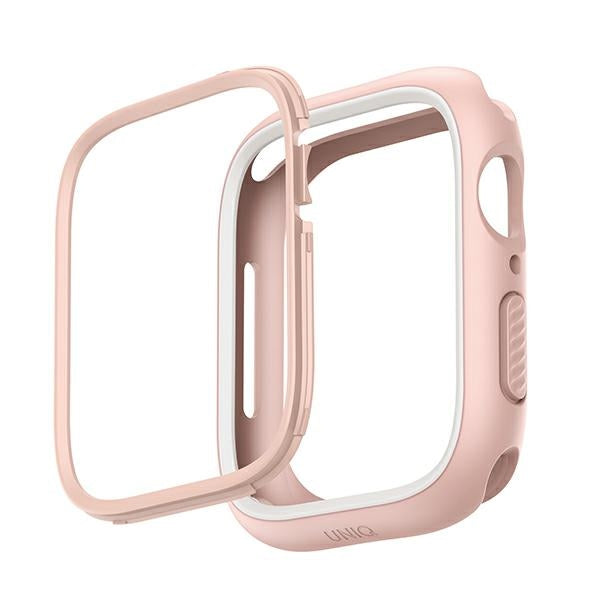 Uniq Moduo case for Apple Watch 4/5/6/7/8/SE/SE2 44/45mm - pink and white - Cell phone cases and covers<<<HurtelXML