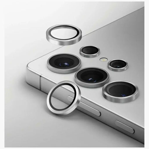Uniq Optix Aluminum Camera Lens for Samsung Galaxy S25 Ultra - Silver - Cell phone tempered glass<<<HurtelXML
