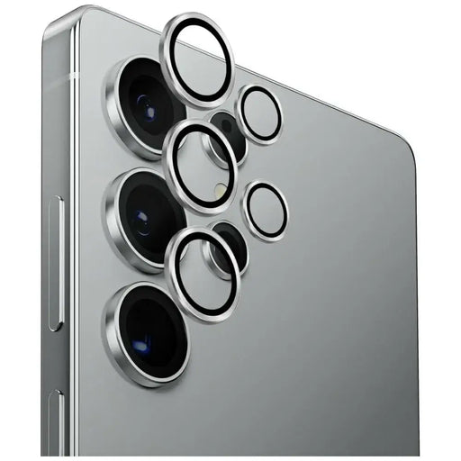 Uniq Optix Aluminum Camera Lens for Samsung Galaxy S25 Ultra - Silver - Cell phone tempered glass<<<HurtelXML