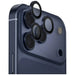 Uniq Optix Aluminum Camera Lens Protector for iPhone 17 Pro / iPhone 17 Pro Max with Applicator - Navy Blue - Cell