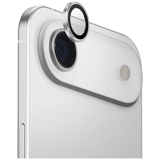 Uniq Optix Aluminum Camera Lens Protector for iPhone Air with Applicator - Silver - Cell phone tempered