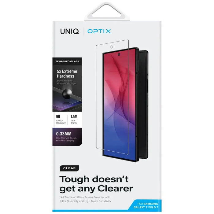 Uniq Optix Clear Tempered Glass for Samsung Galaxy Z Fold 7 - Cell phone tempered glass<<<HurtelXML