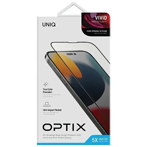Uniq Optix Vivid glass for iPhone 14 Plus with applicator - Cell phone tempered glass<<<HurtelXML