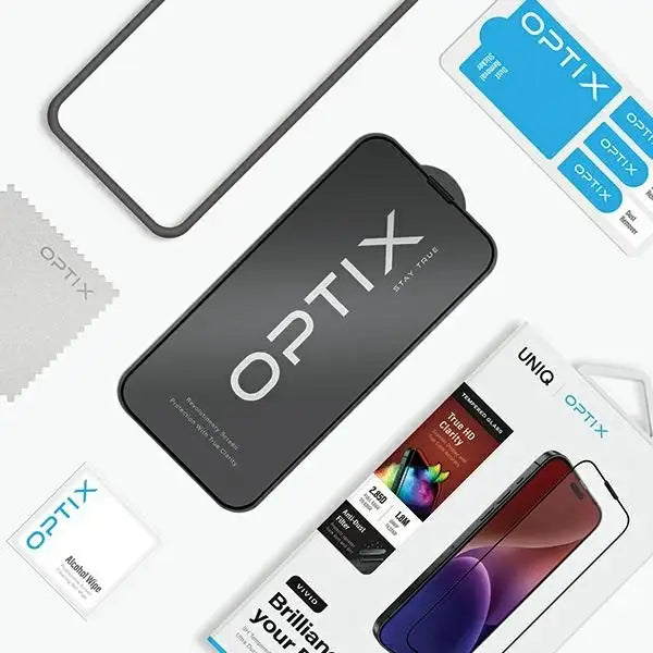 Uniq Optix Vivid glass for iPhone 15 Pro with applicator - Cell phone tempered glass<<<HurtelXML
