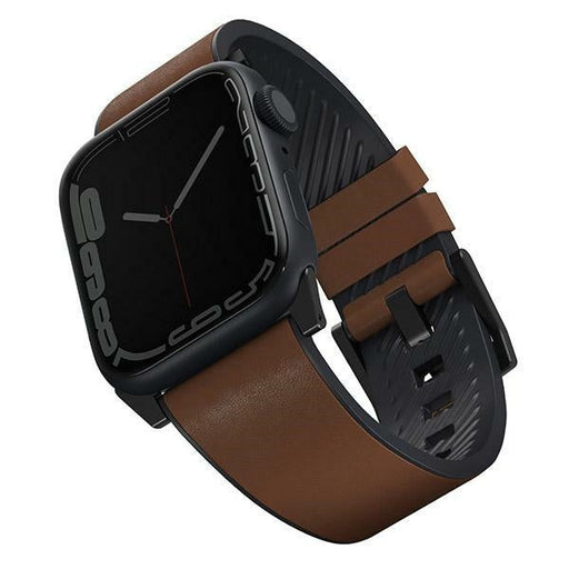 Uniq Straden Leather Hybrid Strap for Apple Watch 1/2/3/4/5/6/7/8/SE/SE2/Ultra 42/44/45/49mm - brown - Other cell phone