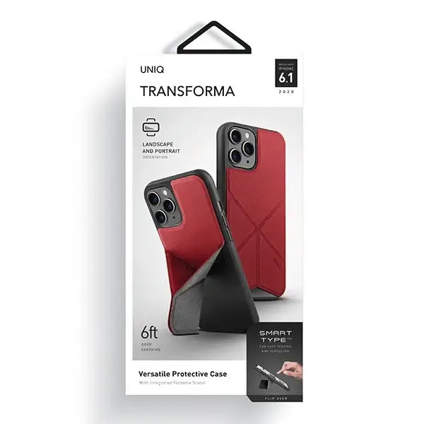 Uniq Transforma case for iPhone 12 / iPhone 12 Pro - red - Cell phone cases and covers<<<HurtelXML
