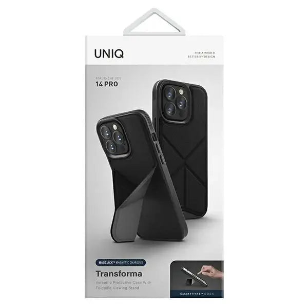 Uniq Transforma Magclick Charging case for iPhone 14 Pro - black - Cell phone cases and covers<<<HurtelXML