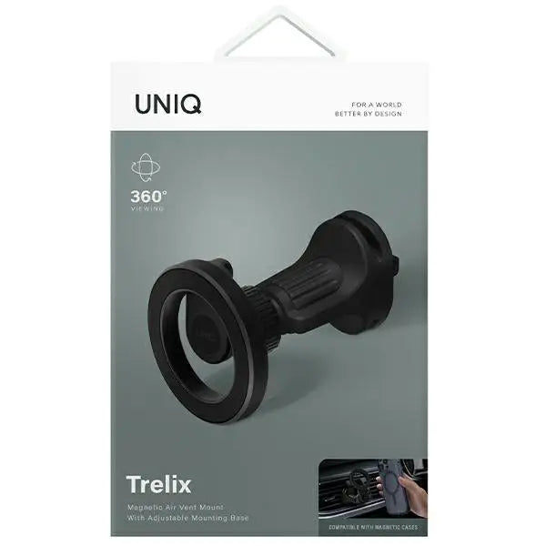 Uniq Trelix Car magnetic car holder for air vent - black - Cell phone holders<<<HurtelXML