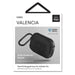 Uniq Valencia AirPods Pro Case Black/Midnight Black Antimicrobial - Cell phone cases and covers<<<HurtelXML