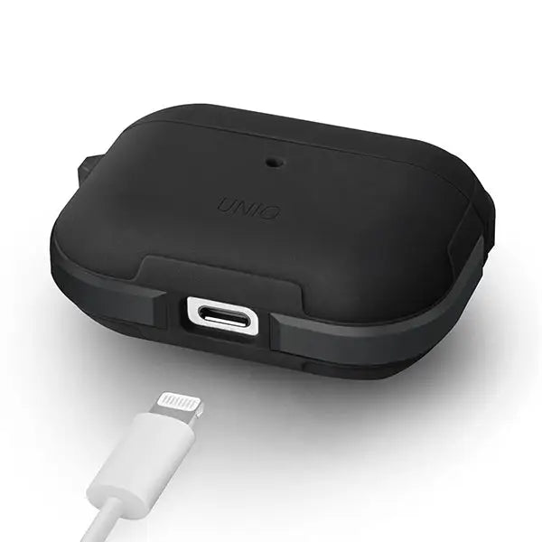 Uniq Valencia AirPods Pro Case Black/Midnight Black Antimicrobial - Cell phone cases and covers<<<HurtelXML