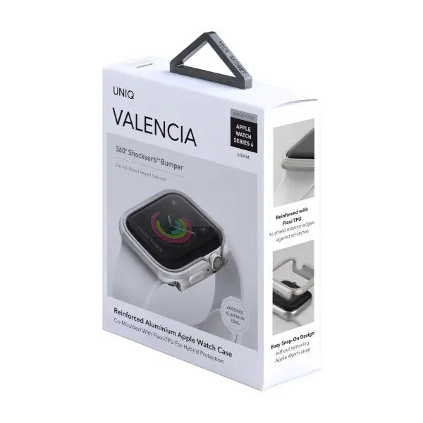 Uniq Valencia case for Apple Watch 4 / 5 / 6 / SE 40mm - silver - Cell phone cases and covers<<<HurtelXML