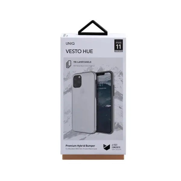 Uniq Vesto Hue case for iPhone 11 Pro Max - transparent and silver - Cell phone cases and covers<<<HurtelXML