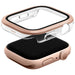 Uniq Voute Tempered Glass Case for Apple Watch 10 46mm - Rose Gold - Cell phone cases and covers<<<HurtelXML