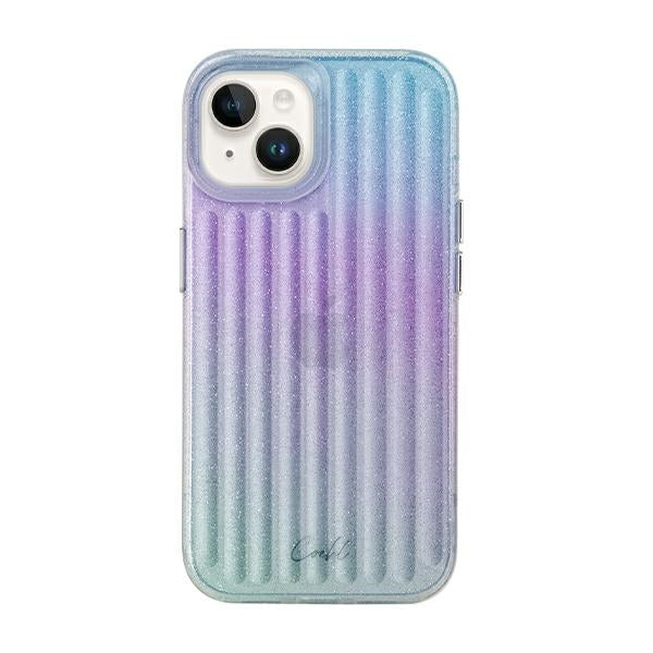 Uniq Coehl Linear case for iPhone 14 Plus - pink and blue