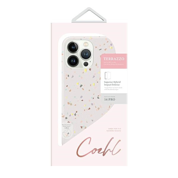 Uniq Coehl Terrazzo case for iPhone 14 Pro - sand