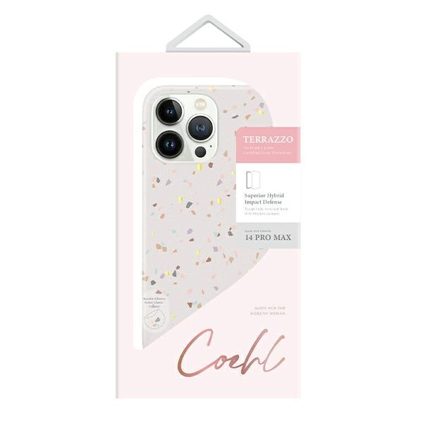 Uniq Coehl Terrazzo case for iPhone 14 Pro Max - sand
