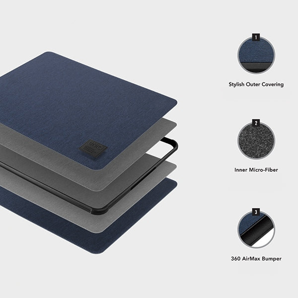Uniq Dfender cover for a 16" laptop - gray