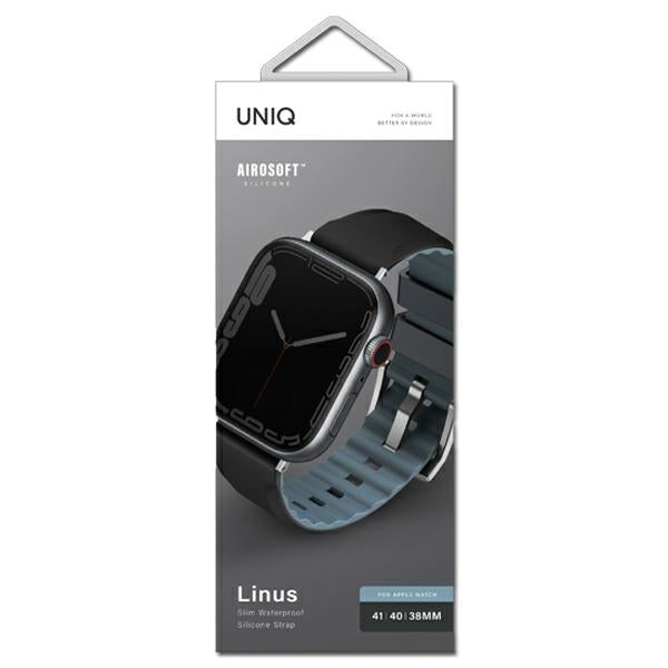 Uniq Linus strap for Apple Watch 1/2/3/4/5/6/7/8/SE/SE2 38/40/41mm - black