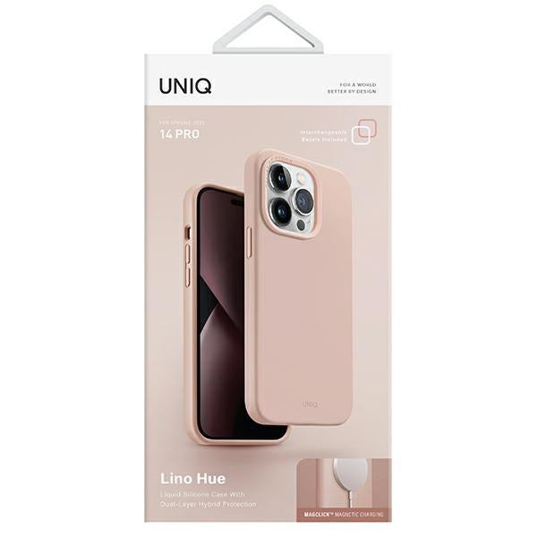 Uniq Lino Hue Magclick Charging case for iPhone 14 Pro - pink