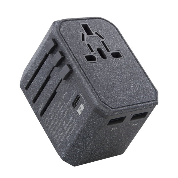 Uniq Voyage LITHOS Collective 33W 2xUSB PD 18W QC 3.0 travel adapter - gray
