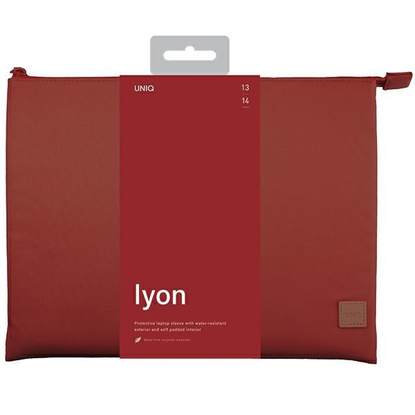 Uniq Lyon Waterproof RPET case for a 14" laptop - red