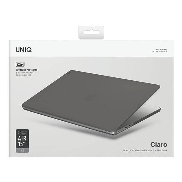 Uniq Claro MacBook Air 15" case (2023) - transparent-gray