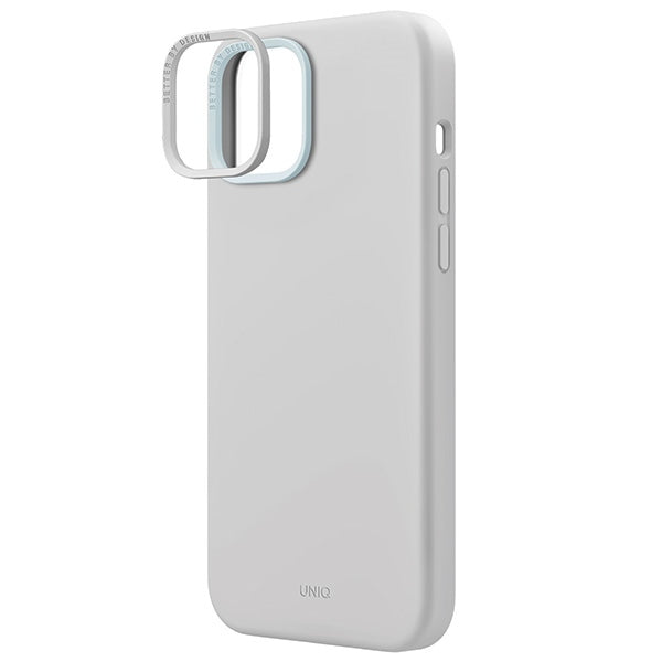 Uniq Lino Hue Magclick Charging case for iPhone 15 - light gray