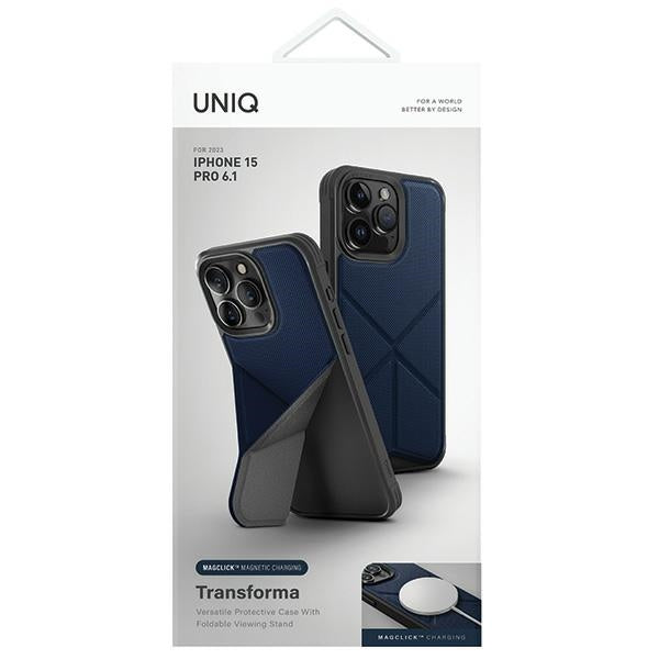 Uniq Transforma Magclick Charging case for iPhone 15 Pro - blue
