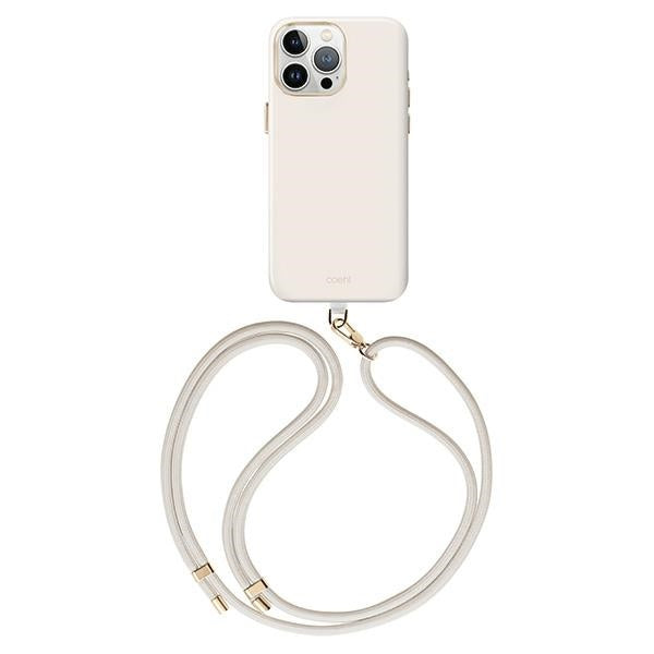 Uniq Coehl Creme Magnetic Charging case for iPhone 15 Pro - light gray