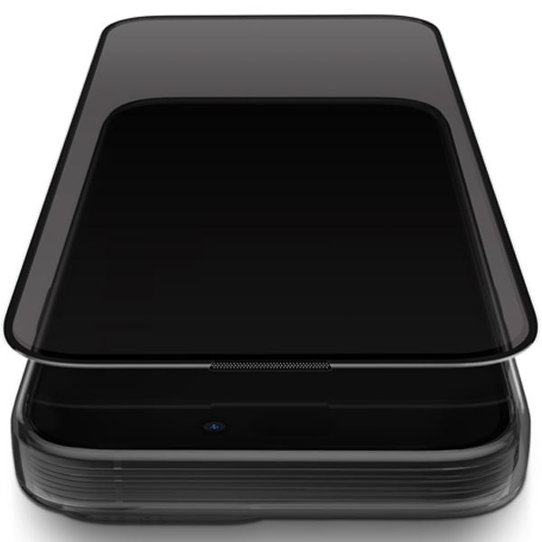 Uniq Optix Privacy tempered glass for iPhone 15 Pro Max with applicator
