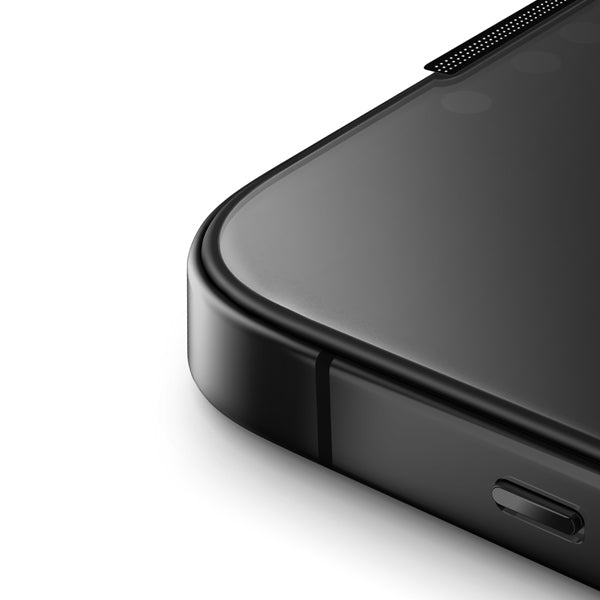 Uniq Optix Privacy tempered glass for iPhone 15 Pro Max with applicator