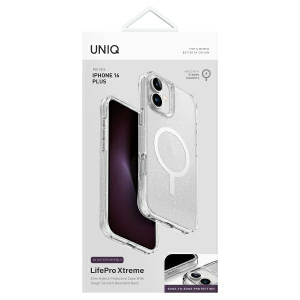 Uniq LifePro Xtreme Magclick Charging iPhone 16 Plus Case - Transparent