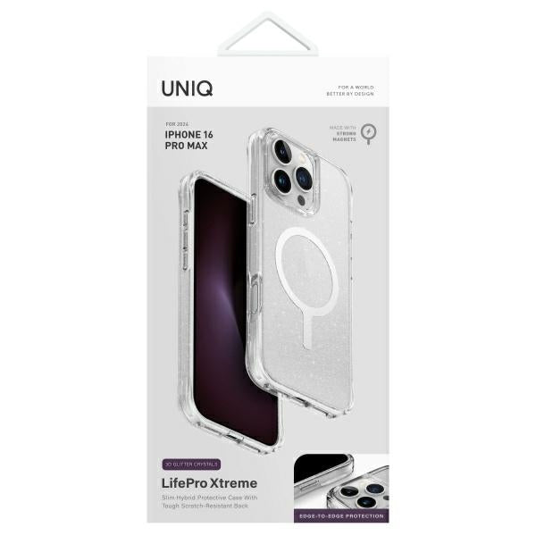 Uniq LifePro Xtreme Magclick Charging Case for iPhone 16 Pro Max - Clear