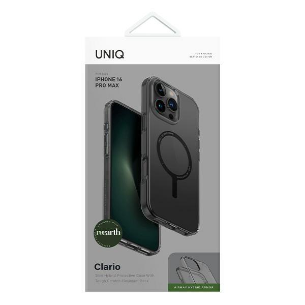 Uniq case Clario iPhone 16 Pro Max 6.9" Magclick Charging smoke