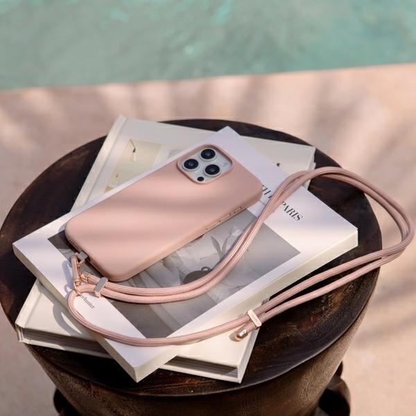 Uniq case Coehl Creme iPhone 16 Pro Max 6.9" Magnetic Charging pink/ballet pink