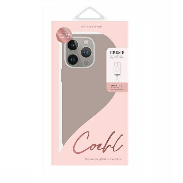 Uniq Coehl Creme iPhone 16 Pro Max 6.9" Magnetic Charging case gray/taupe gray