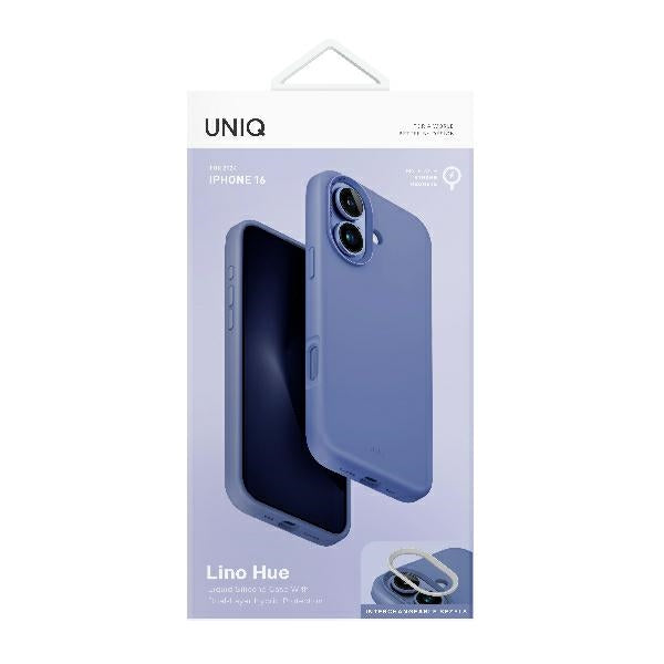 Uniq Lino Hue Magclick Charging Case for iPhone 16 - Blue