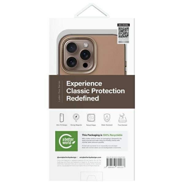 Uniq Lyden DS iPhone 16 Pro Max 6.9" Magclick Charging case brown-gray/flint gray