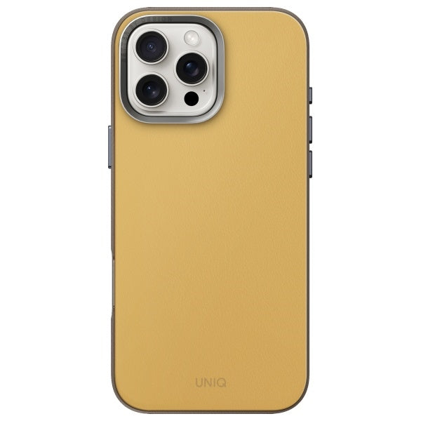 Uniq Lyden DS iPhone 16 Pro Max 6.9" Magclick Charging case yellow-gray/yellow-gray