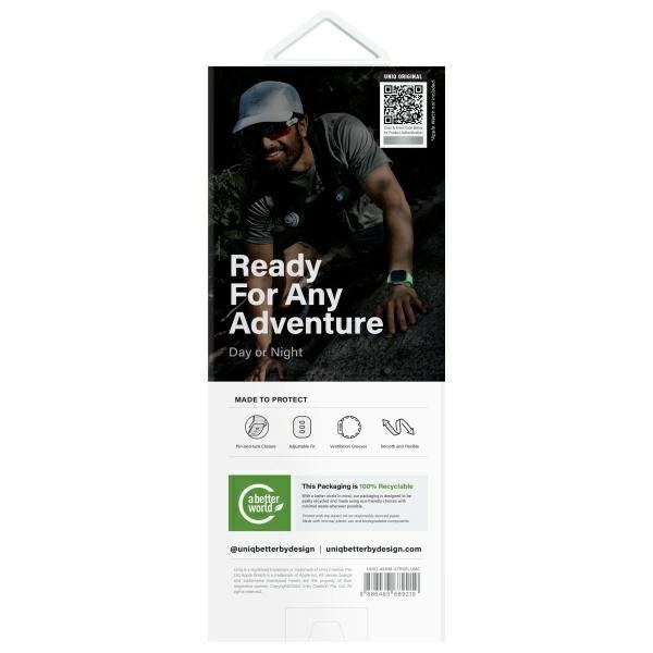 Uniq Stride SE Apple Watch strap 49/46/45/44mm FKM Rubber Strap lume