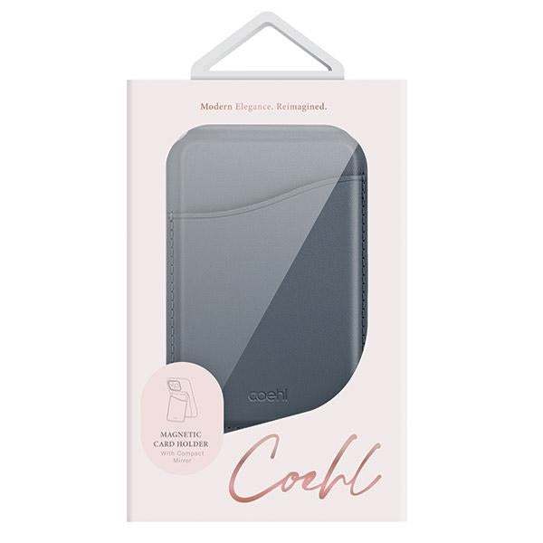 Uniq Coehl Esme Magnetic Wallet with Mirror and Stand Dark Blue/Sapphire Blue