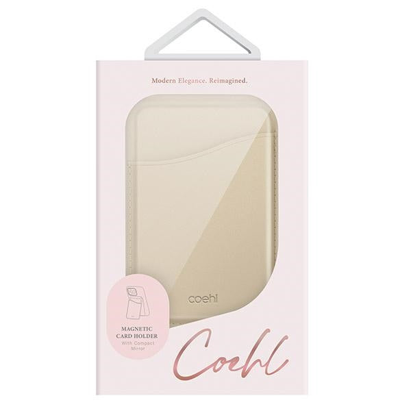 Uniq Coehl Esme Magnetic Wallet with Mirror and Stand Cream