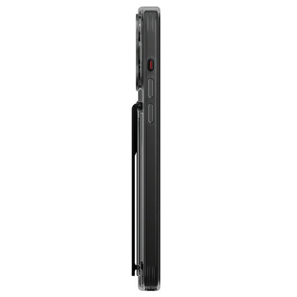 Uniq Heldro Mount case with Stand iPhone 15 Pro 6.1" smoke/vapor smoke