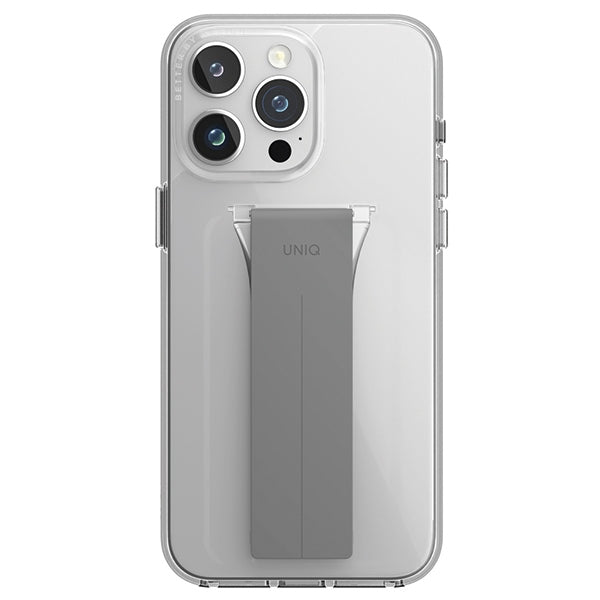 Uniq case Heldro Mount with Stand iPhone 15 Pro Max 6.7" transparent/lucent clear