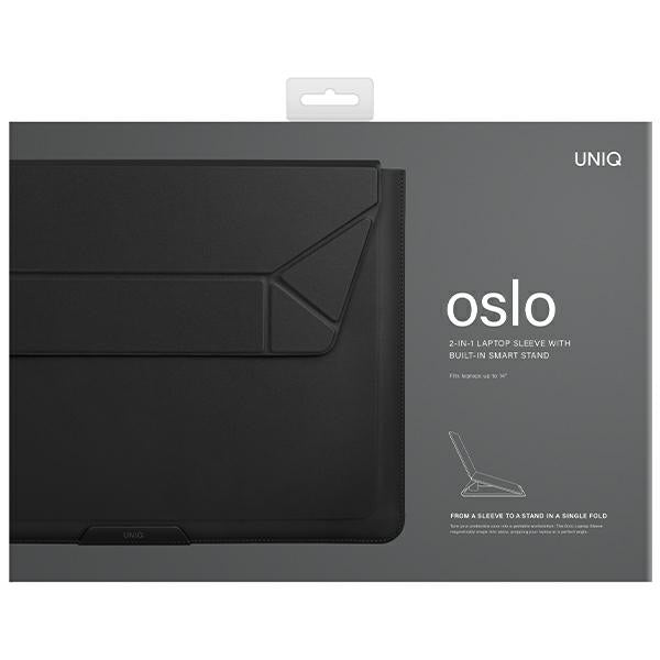 Uniq Oslo laptop sleeve 14" black/black