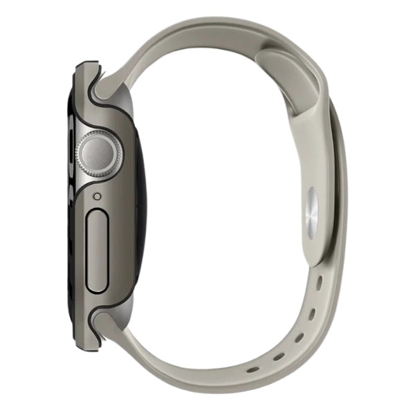 Uniq case Valencia Apple Watch Series 46mm silver/titanium silver